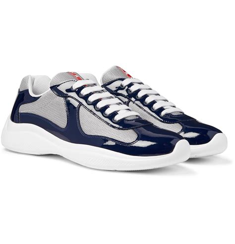 navy blue prada sneakers|Prada americas cup sale.